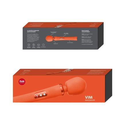 фото Вібромасажер Fun Factory VIM Vibrating Wand sunrise orange, суперпотужний