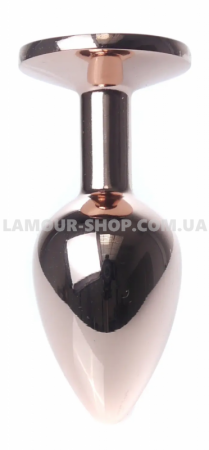 фото Анальний затор Boss Series - Jewellery Red Gold PLUG Rose S