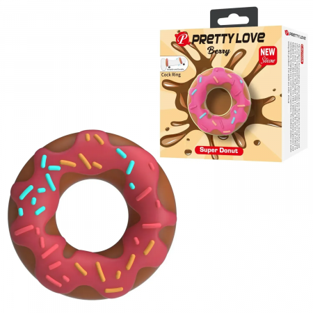 фото Ерекційне кільце Crazy Bull - Berry Super Donut Silicone Cock Ring