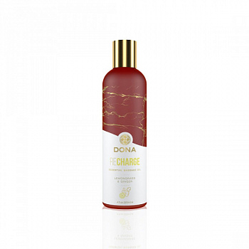 Масажна олія DONA Recharge - Lemongrass & Gingerl (120 мл) 