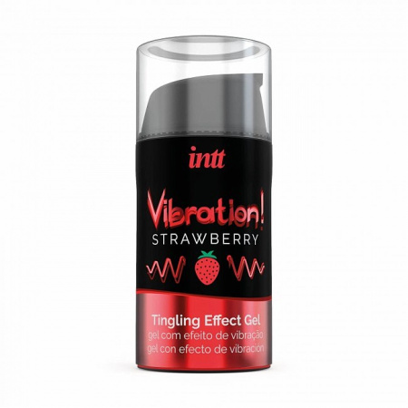 фото Рідкий вібратор Intt Vibration Strawberry (15 мл)