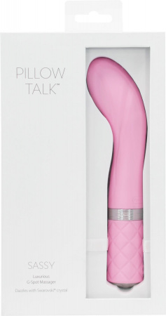 фото Вібратор Pillow Talk - Sassy Pink з кристалом Сваровські для точки G