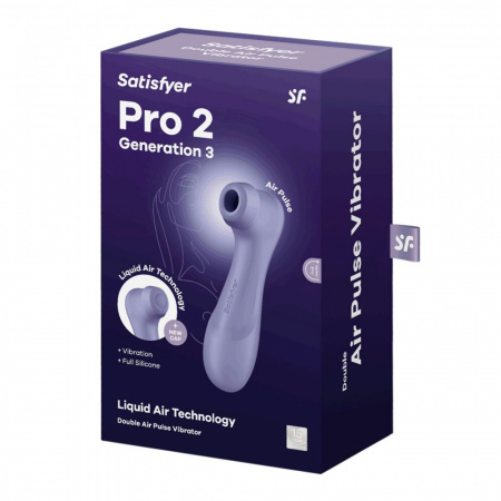 фото Вакуумний кліт стимулятор Satisfyer Pro 2 Generation 3 with Liquid Air Lilac