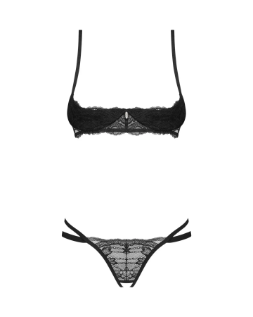 фото Комплект  Obsessive Nutris 2-pcs crotchless set M/L