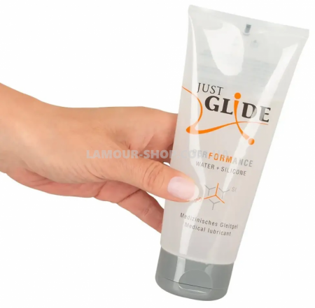 фото Гібридний гель-лубрикант Just Glide Performance, 200 ml