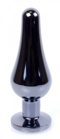 фото Анальна пробка Boss Series - Jewellery Dark Silver BUTT PLUG Red