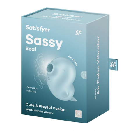фото Вакуумний кліторальний стимулятор з вібрацією Satisfyer Sassy Seal, 2 мотор