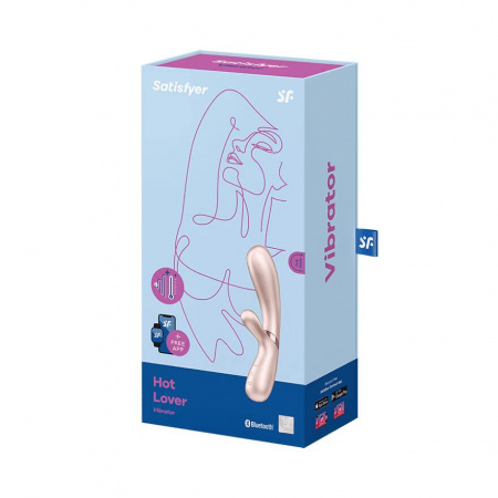 фото Смарт вібратор-кролик із підігрівом Satisfyer Hot Lover Nude