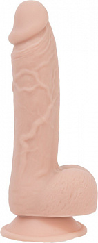 Фалоімітатор на присосці ADDICTION — Mark 7,5″ Dildo With Balls, Beige