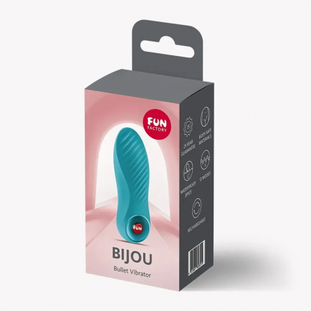 фото Вібратор Fun Factory Bijou Aquamarine, 12 режимів вібрації