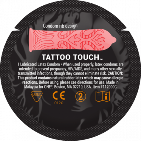 фото Презерватив Tattoo Touch (текстуровані унікальними ребрами)