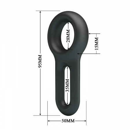 фото Ерекційне кільце Crazy Bull №18 - Oniel super soft silicone