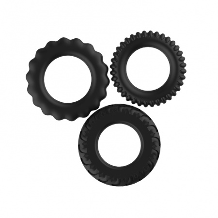 фото Эрекционные кольца Titan cock ring set blue