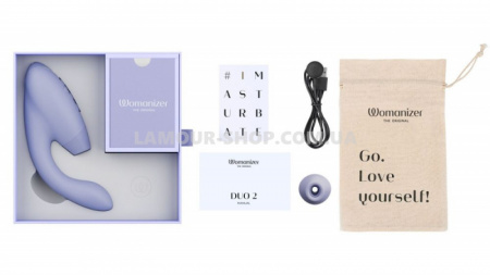 фото Вакуумний кліторальний стимулятор Womanizer Duo 2 - Lilac