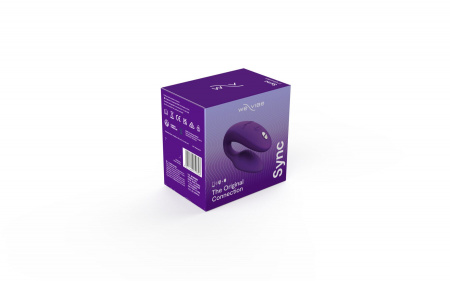 фото Смарт-вібратор для пар We-Vibe Sync 2 Purple, 10 віброрежимів, пульт ДК