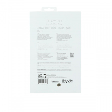 фото Кролик з ротацією та вібрацією Pillow Talk Lively Pink, кристал Сваровскі, 