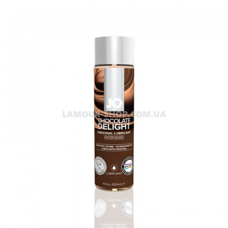 фото Змазка на водній основі JO H2O — Chocolate Delight (120 мл) без цукру