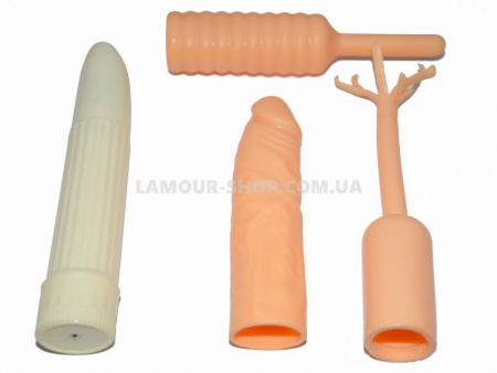 фото Вибратор и три насадки
