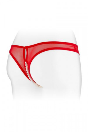 фото Трусики з перлами і доступом Fashion Secret Sophie Red