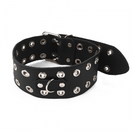 фото Нашийник Art of Sex - Tessa, натуральна шкіра, колір чорний