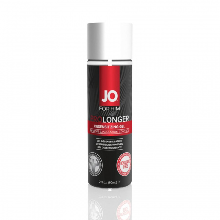 фото Пролонгер гель JO Prolonger Gel (60 мл) з олією перцевої м’яти та гвоздикового перцю