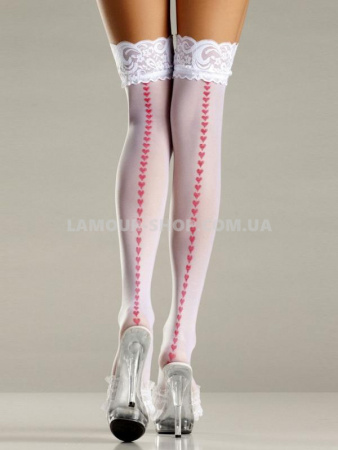 фото Чулки белые M