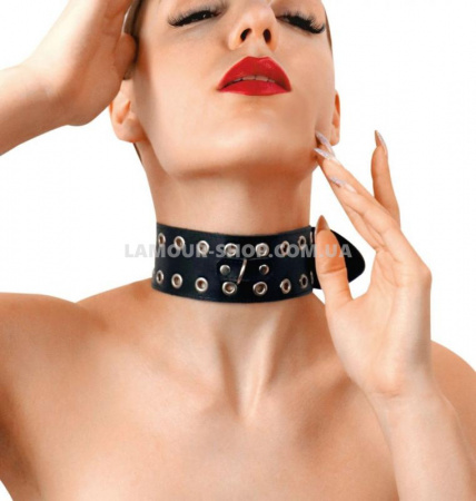 фото Нашийник Art of Sex - Tessa, натуральна шкіра, колір чорний