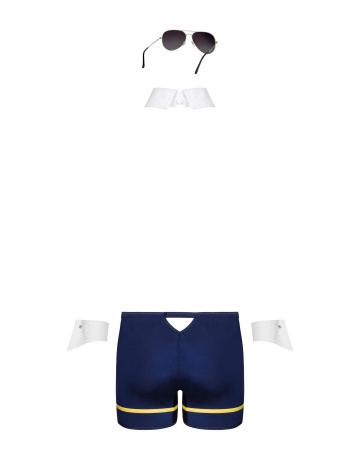 фото Костюм пілота Obsessive Pilotman set L/XL, боксери, манжети, комір 