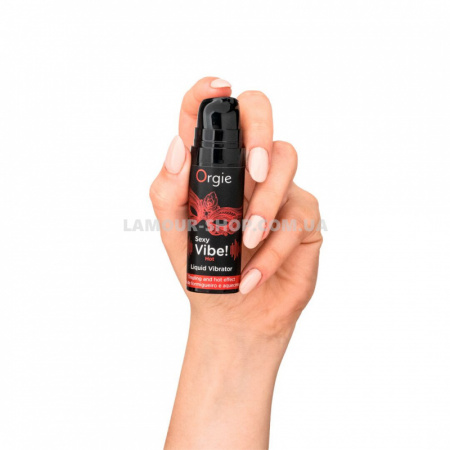 фото Рідкий вібратор Orgie Sexy Vibe! Hot, 15 мл, зігрівальний