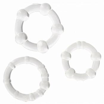 Набір ерекційних кілець Stay hard, Clear