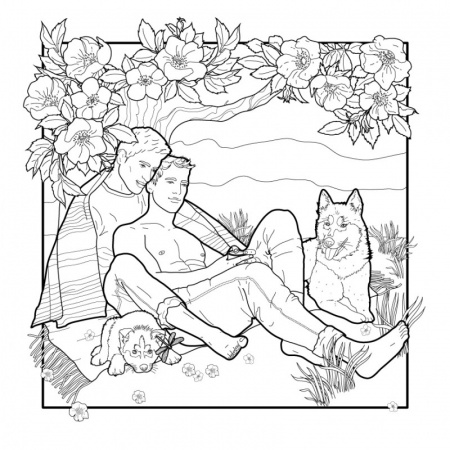 фото Раскраска для взрослых gay love