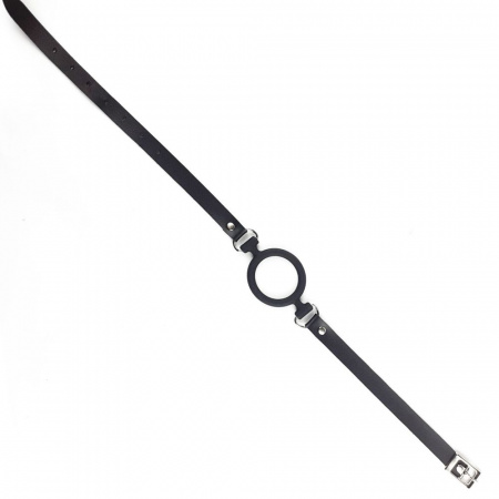 фото Кляп-розширювач  Art of Sex – Gag Ring, чорний, натуральна шкіра