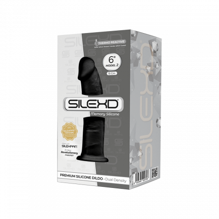 фото Фаллоимитатор SilexD Robby Black (MODEL 2 size 6in), силикон+Silexpan