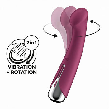 Вібратор з ротацією Satisfyer Spinning G-Spot 1 Red
