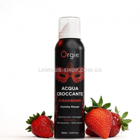 фото Масажна пінка Orgie – Acqua Croccante Strawberry (150 мл)