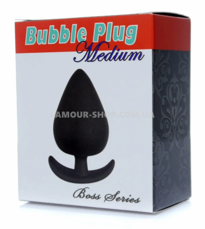 фото Анальний плаг Boss Series - Bubble Plug Medium Black