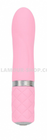 фото Вібратор PILLOW TALK - Flirty Pink з кристалом Сваровські, гнучка голівка