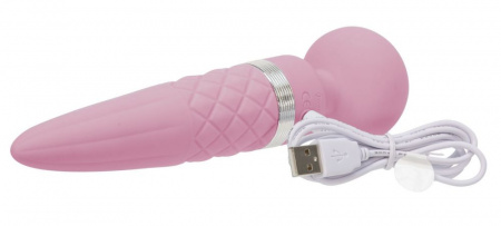 фото Вібромасажер 2в1 PILLOW TALK - Sultry Pink, масажер і вібратор з ротацією