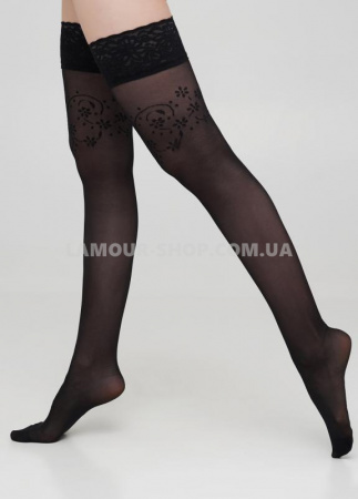 фото Панчохи GIULIA BLOOM 20 (2) calze nero 3/4