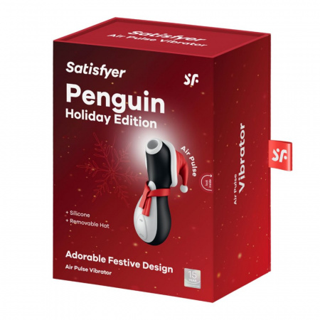 фото Вакуумний кліторальний стимулятор Satisfyer Penguin Holiday Edition