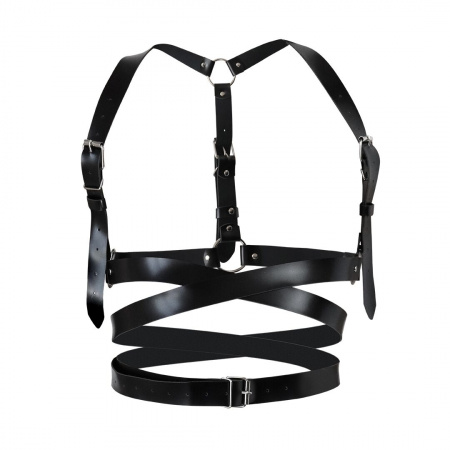 фото Шкіряна портупея Art of Sex - Melani Leather harness, Чорна XS-M
