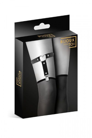 фото Гартер на ногу Bijoux Pour Toi - WITH HEART Black