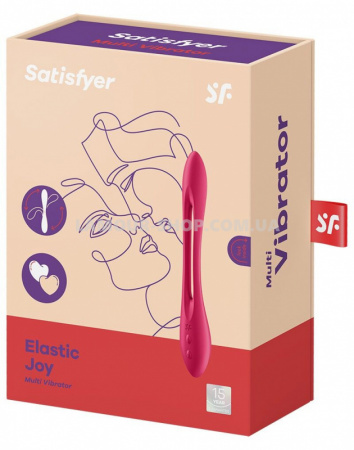 фото Вібратор Satisfyer Elastic Joy Red