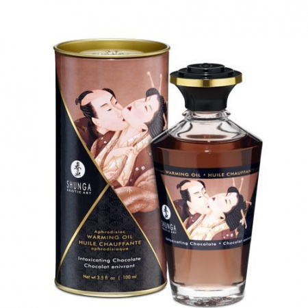 фото Олія Shunga Aphrodisiac Warming Oil – Intoxicating Chocolate (100 мл) 