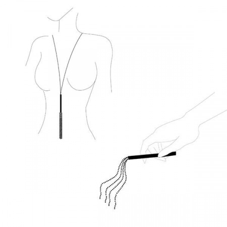 фото Цепочка плеть на шею Bijoux Indiscrets MAGNIFIQUE Necklace Whip - Gold