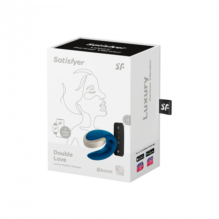 фото Смарт-вібратор для пар Satisfyer Double Love (Blue)