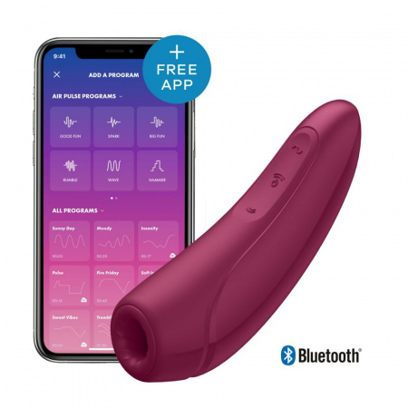 фото Вакуумний кліторальний стимулятор Satisfyer Curvy 1+ Rose Red