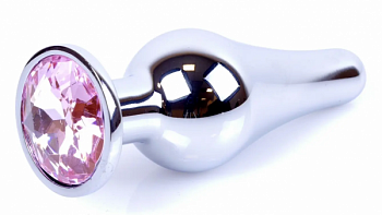 Анальна пробка Boss Series - Jewellery Silver BUTT PLUG Rose