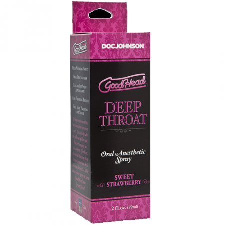 фото Спрей для мінету Johnson GoodHead Deep Throat Spray – Sweet Strawberry (59 мл)