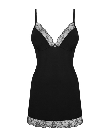 фото Комплект Obsessive Bella Rou chemise & thong M/L